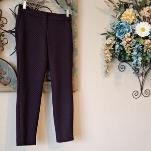 EXPRESS Elegant Navy & Red Checkered Women's Pants.  NWOT Size 00